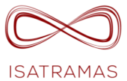 Imagem da Logomarca de Atelier Isatramas: um símbolo do infinito, que representa a infinita trama da vida. Os fios de trama e urdume de um tecido manual podem ser comparados com os fios de nossas relações pessoais e interpessoais pela vida a fora,