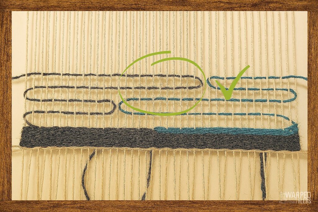 Trama Descontínua – 2 fios na dança do encontro e separação