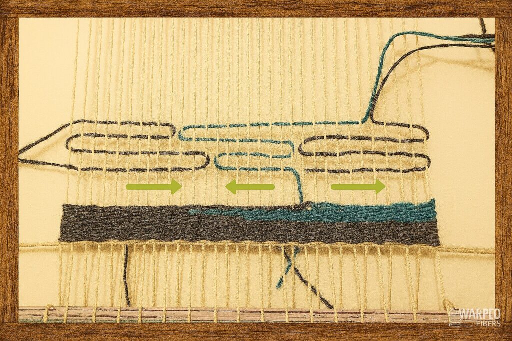 Trama Descontínua – 2 fios na dança do encontro e separação