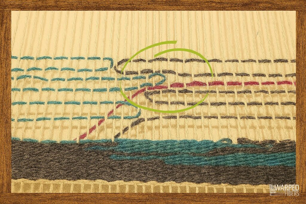 Trama Descontínua – 2 fios na dança do encontro e separação