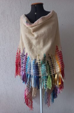 Desafio xale arco-íris