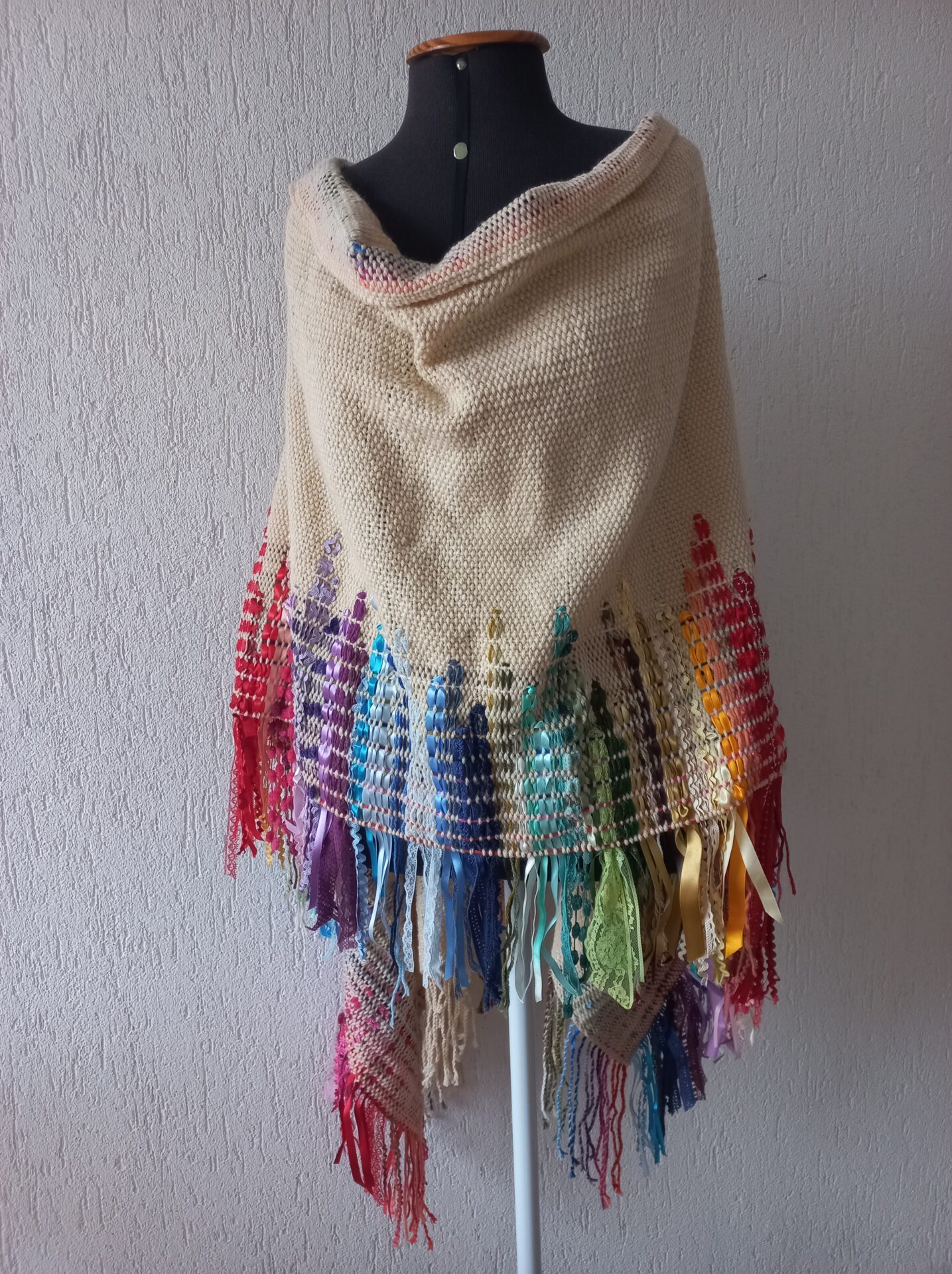 Desafio xale arco-íris